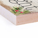 P. Graham Dunn Merry & Bright Christmas Whitewash 6 x 1.5 Mini Pine Wood Tabletop Sign Plaque