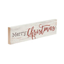 P. Graham Dunn Merry Christmas Whitewash 6 x 1.5 Mini Pine Wood Tabletop Sign Plaque