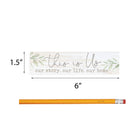 P. Graham Dunn This is Us Our Life Home Whitewash 6 x 1.5 Mini Pine Wood Tabletop Sign Plaque