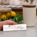 P. Graham Dunn Home Where Mom is Floral Whitewash 6 x 1.5 Mini Pine Wood Tabletop Sign Plaque