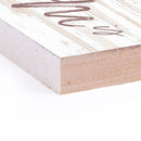 P. Graham Dunn Home Where Mom is Floral Whitewash 6 x 1.5 Mini Pine Wood Tabletop Sign Plaque