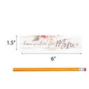 P. Graham Dunn Home Where Mom is Floral Whitewash 6 x 1.5 Mini Pine Wood Tabletop Sign Plaque