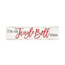 P. Graham Dunn Jingle Bell Time Rosy Red 6 x 1.5 Mini Pine Wood Christmas Tabletop Sign Plaque