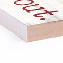 P. Graham Dunn Better Not Pout White 6 x 1.5 Mini Pine Wood Christmas Tabletop Sign Plaque