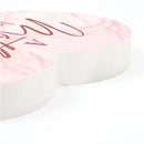 P. Graham Dunn Mothers Love Family Marbled Pink 6 x 5.5 MDF Wood Tabletop Heart Shape Sign