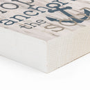 P. Graham Dunn Hope Anchors The Soul Whitewash 3.5 x 3.5 Inch Pine Wood Tabletop Block Sign