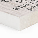 P. Graham Dunn This Too Shall Pass Whitewash 3.5 x 3.5 Inch Pine Wood Tabletop Block Sign