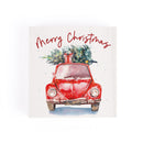 P. Graham Dunn Merry Christmas Rosy Red 3.5 x 3.5 Wood Christmas Decorative Word Block Sign