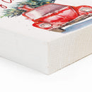 P. Graham Dunn Merry Christmas Rosy Red 3.5 x 3.5 Wood Christmas Decorative Word Block Sign