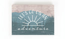 P. Graham Dunn Go On An Adventure Blue 7 x 5 Pine Wood Tabletop Block Sign