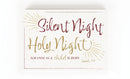 P. Graham Dunn Silent Night White 7 x 5 Pine Wood Christmas Tabletop Block Sign