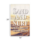P. Graham Dunn Sand and Surf Yellow 24 x 14 Pine Wood Pallet Décor Sign