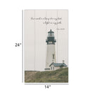 P. Graham Dunn Light On My Path White 24 x 14 Pine Wood Pallet Décor Sign