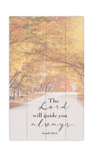 P. Graham Dunn Guide You Always Orange 24 x 14 Pine Wood Pallet DÈcor Sign