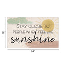 P. Graham Dunn Close To Sunshine Yellow 24 x 14 Pine Wood Pallet Décor Sign