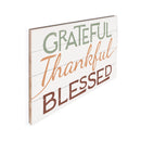 P. Graham Dunn Grateful Thankful White 24 x 14 Pine Wood Pallet Décor Sign