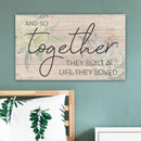 P. Graham Dunn Together Built Life Brown 24 x 14 Pine Wood Pallet Décor Sign