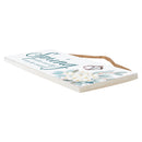 P. Graham Dunn Spring New Life Floral Blue 10 x 3.5 Pine Wood String Sign