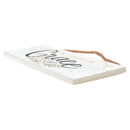 P. Graham Dunn Fluent In Grace Floral White 10 x 3.5 Pine Wood String Sign