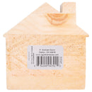 P. Graham Dunn Bless This Home House Floral Cream 3.25 x 3.25 Pine Wood Small Tabletop Plaque