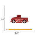 P. Graham Dunn Take The Road Less Traveled Truck Red 5.25 x 2.5 Pine Wood Small Tabletop Plaque