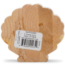 P. Graham Dunn Relax Seashell Scalloped Nautical Cream 3.5 x 3.25 Pine Wood Small Tabletop Plaque