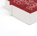 P. Graham Dunn Home for The Holidays Rosy Red 3.2667 x 3.25 Pine Wood Christmas Small Shape Sign
