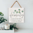 P. Graham Dunn Family Little Crazy Loud Lot of Love White 7 x 7 Inch Wood Pallet Wall Hanging Sign