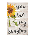P. Graham Dunn You are My Sunshine Sunflower Whitewash 10 x 15.5 Wood Skid Pallet Wall Plaque Sign