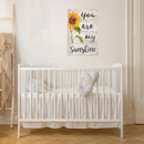 P. Graham Dunn You are My Sunshine Sunflower Whitewash 10 x 15.5 Wood Skid Pallet Wall Plaque Sign