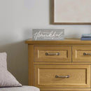 P. Graham Dunn Always Thankful Blessed Grey 10 x 3.38 Inch Pine Wood Slat Easelback Tabletop Sign