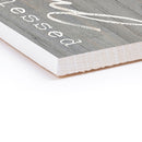 P. Graham Dunn Always Thankful Blessed Grey 10 x 3.38 Inch Pine Wood Slat Easelback Tabletop Sign