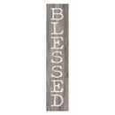P. Graham Dunn Blessed Rustic Grey 7.25 x 1.5 Inch Wood Vertical Tabletop Block Sign
