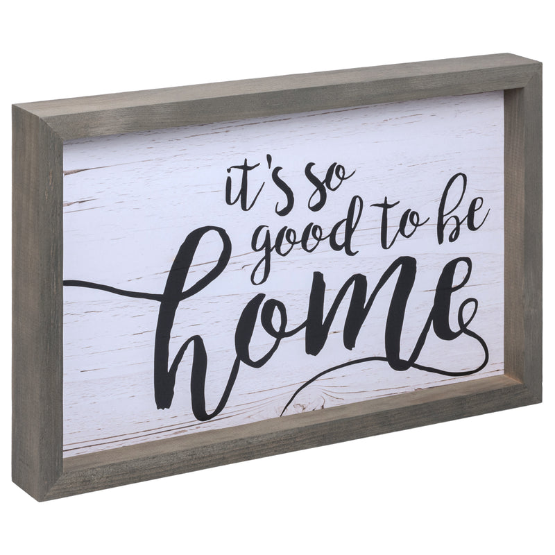 P. Graham Dunn Its So Good to Be Home Distressed 17.8 x 11.3 Inch Solid Pine Wood Farmhouse Frame Wall Plaque