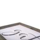 P. Graham Dunn Gather Script 33.25 x 15.25 Wood Farmhouse Frame Wall Plaque