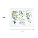 P. Graham Dunn Live Now in These Precious Moments White 25.5 x 19.5 Pine Wood Window Plaque