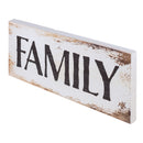 P. Graham Dunn Family Bold White Wash 15.75 x 5.5 Inch Solid Pine Wood Plank Wall Plaque Sign