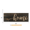 P. Graham Dunn Home Distressed Engraved 15.75 x 5.5 Inch Solid Pine Wood Plank Wall Plaque Sign