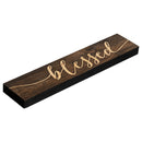 P. Graham Dunn Blessed Script Design 2.5 x 11.75 Inch Solid Pine Wood Farmhouse Stick Sign