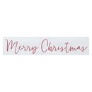 P. Graham Dunn Merry Christmas Whitewash 11.75 x 2.5 Pine Wood Tabletop Stick Sign