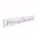 P. Graham Dunn Merry Christmas Whitewash 11.75 x 2.5 Pine Wood Tabletop Stick Sign