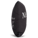 Mr. and Mrs. Black and White 12 x 12 Cotton Fabric Decorative Pillow