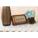 Compassion Jeweled Woodgrain Music Box Plays His Eye Is On The Sparrow