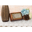 Blessed Jeweled Woodgrain Music Box Plays His Eye Is On The Sparrow