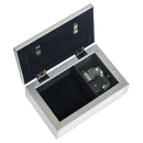 Dear Aunt Touched My Life Brushed Silvertone Jewelry Music Box Plays Wonderful World