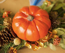 Natural Orange 6 x 4 Resin Harvest Decorative Pumpkin