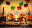 Floral 6 inch Resin Day of the Dead Decorative Pumpkin