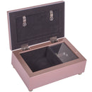 Dearest Granddaughter Sweet Blessing Matte Pink Jewelry Music Box Plays You Light Up My Life