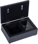 Sister May You Always Feel Love Matte Black Jewelry Music Box Plays Wonderful World