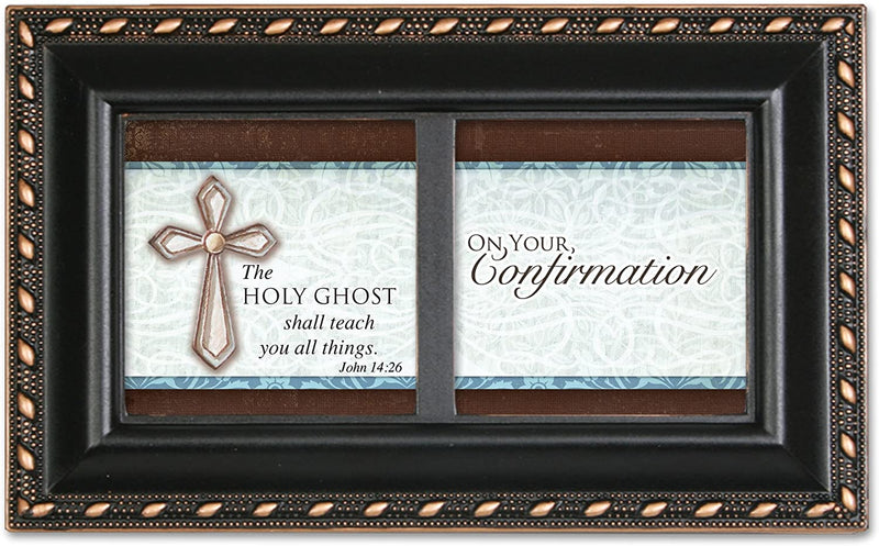 On Your Confirmation Scripture Black Music Box Plays Hallelujah